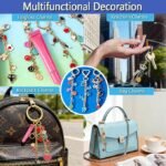 428PCS Lip Gloss Keychain Making Kit | DIY Charm Set with Hooks Rings Chains & Pliers - Image 5