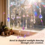 500PCS DIY Crystal Suncatcher Kit | Rainbow Maker Window Hanging Craft Set for Adults - Image 6