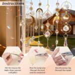 500PCS DIY Crystal Suncatcher Kit | Rainbow Maker Window Hanging Craft Set for Adults - Image 5