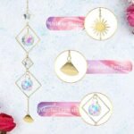 6PCS Color Crystal Suncatcher Set | Hanging Prism Window & Garden Decor for Home and Events - Image 3