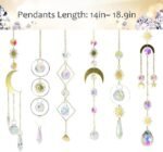 6PCS Color Crystal Suncatcher Set | Hanging Prism Window & Garden Decor for Home and Events - Image 4
