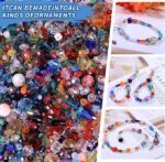 Assorted Glass Crystal Beads | Lampwork Spacer Beads Mix Electroplated DIY Jewelry - Image 4