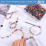 Assorted Glass Crystal Beads | Lampwork Spacer Beads Mix Electroplated DIY Jewelry - Image 5