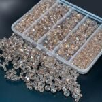 800PCS Crystal Glass Beads Kit | 4 6 8 10mm Silver Champagne Jewelry Making - Image 2