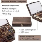 296PCS Wooden Bracelet Making Kit | 10mm Letter Beads Stone Beads DIY Jewelry - Image 2