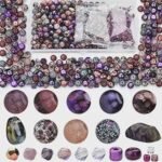 900PCS Glass Beads Bracelet Making Kit | Round Bicone Seed Rock Beads Pendant Set