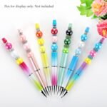 290PCS Beads for Pens Kit | 14mm Bubblegum Focal Beads with Rhinestone Spacers - Image 4