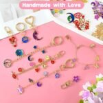 DIY Keychain Making Kit | Lip Gloss, Bag Charms, Jewelry Set with Hooks, Chains, Tools - Image 5