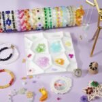 Glass Crystal Beads Bracelet Making Kit | 6mm Round Beads, 24 Colors DIY Jewelry - Image 2