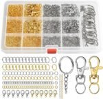 968PCS Keychain Making Kit | Clips Rings Jump Rings & Lobster Clasps DIY Jewelry Supplies