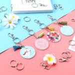60PCS Keyring Swivel Snap Hooks | Lanyard Clips & Split Rings for DIY Keychain Jewelry Making - Image 5