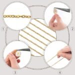 Bulk 24 Gold Silver Plated Cable Link Necklace Chains for Jewelry Making - Image 3