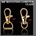 524PCS Gold Keychain Making Kit | Snap Hooks Key Rings & Jump Rings DIY Craft Supplies - Image 3