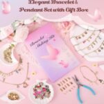 417PCS Stainless Steel Gold Charm Bracelet Kit | DIY Jewelry Set with Paperclip Chains & Charms - Image 7