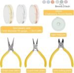 Wire Wrapped Ring Making Kit | 3 Color Wire, Crystal Beads, Tools DIY Set - Image 2