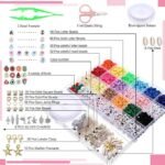 Graduation Lip Gloss Keychain Kit | 3600 Clay Beads, 48 Keychains, Bag Charm Jewelry Set - Image 4