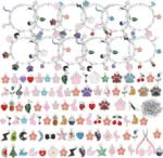 173PCS Silver Charm Bracelet Making Kit | DIY Jewelry Set with Charms Jump Rings & Pliers