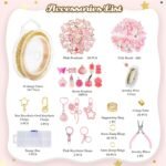 249PCS Keychain Making Kit | DIY Bag Charm Set with Chains Clips Charms & Pliers - Image 2