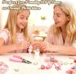 249PCS Keychain Making Kit | DIY Bag Charm Set with Chains Clips Charms & Pliers - Image 7