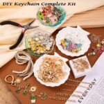 325PCS Lip Gloss Keychain Making Kit | DIY Charm Set with Clips Chains Charms & Pliers - Image 3