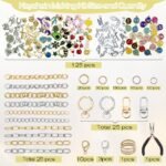 430PCS Keychain Making Kit | Lip Gloss Charm Set with Clips Chains Jump Rings DIY - Image 3