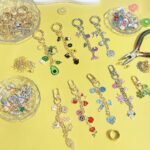 430PCS Keychain Making Kit | Lip Gloss Charm Set with Clips Chains Jump Rings DIY - Image 4