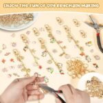 378PCS Keychain Making Kit | DIY Bag Charm Set with Charms, Clips, Rings, Pliers - Image 4