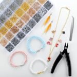 2425PCS Crimp Beads Jewelry Making Kit | Crimp Tubes Covers Wire Guards & Clasps - Image 6