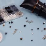 450PCS Stone Beads Bracelet Making Kit | DIY Magnetic Couple Charm Bracelet Set - Image 6