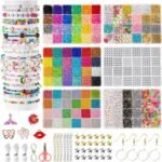 Friendship Bracelet Kit | Seed, Clay, Letter Beads & Charms for DIY Jewelry Making
