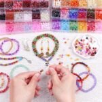 3600PCS Chakra Glass Beads Kit | 6mm Crystal Beads for DIY Bracelet Making - Image 3