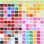 3600PCS Chakra Glass Beads Kit | 6mm Crystal Beads for DIY Bracelet Making - Image 5