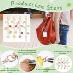 189PCS Keychain Making Kit | DIY Charm Set with Clips Chains Jump Rings & Pliers - Image 7