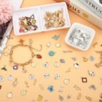 486PCS Charm Bracelet Making Kit | Gold Silver Bangles with Charms Jump Rings & Pliers - Image 4