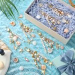 776PCS Seashell Keychain Making Kit | Ocean Charm Set with Starfish Pearls Letter Beads - Image 4