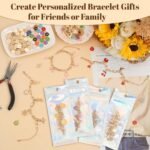 478PCS Gold Charm Bracelet Making Kit | Paperclip Chains Charms Pliers Box & Gift Bags - Image 6