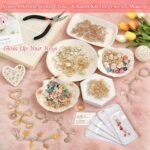563PCS Lip Gloss Keychain Making Kit | DIY Charm Set with Hooks Rings Chains & Tools - Image 3