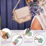 105PCS Keychain Making Kit | Flower Charm Set with Clips Chains Jump Rings DIY - Image 3