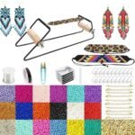 Frame Bead Loom Kit with 17250 Seed Beads | DIY Boho Bracelet & Jewelry Making Set - Image 2