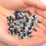 4mm Gemstone Beads Jewelry Making Kit | 600PCS Natural Stone & Brass Spacer Beads - Image 4