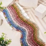 40PCS Gold Sand Lampwork Glass Beads | 10mm Pearl Pink Flower Beads for Jewelry Making - Image 6