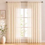 Bohemian Tassel Curtain | Geometric Boho Window Panel | Linen Look Living Room Curtain | Farmhouse CafÃ© Curtain Home Decor - Image 5