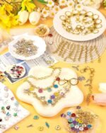 359PCS Lip Gloss Keychain Making Kit | DIY Charm Set with Clips Chains Rings & Tools - Image 5
