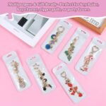 Lip Gloss Keychain Making Kit | 352PCS DIY Charm Set with Clips, Pliers, Gift Bag - Image 6