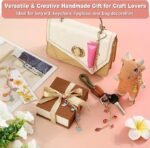 485PCS Gold Charm Keychain Making Kit | DIY Jewelry Craft Supplies with Pliers - Image 5