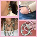 500PCS Acrylic Space Beads Kit | 8mm Ink Pattern Beads for Bracelet Making - Image 4