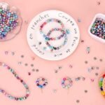 500PCS Acrylic Space Beads Kit | 8mm Ink Pattern Beads for Bracelet Making - Image 5