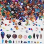 Assorted Glass Crystal Beads | Lampwork Spacer Beads Mix Electroplated DIY Jewelry