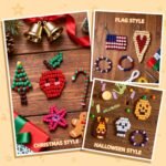 1200PCS Pony Beads Kit | 24 Colors Kandi Beads for Bracelets Keychains & Crafts - Image 7