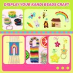 1200PCS Pony Beads Kit | 24 Colors Kandi Beads for Bracelets Keychains & Crafts - Image 2